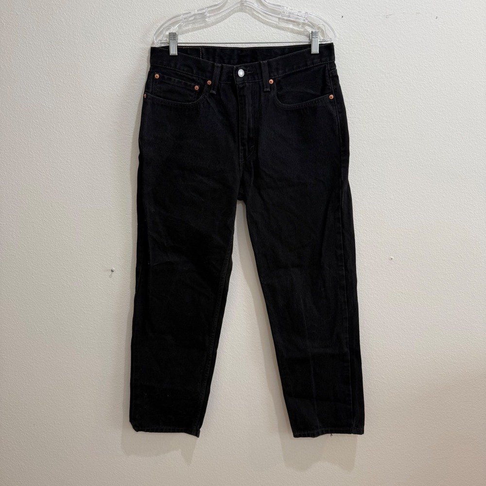Levis 550 Relaxed Fit Tapered Leg Black Jeans Mens 34x30 00550-0260